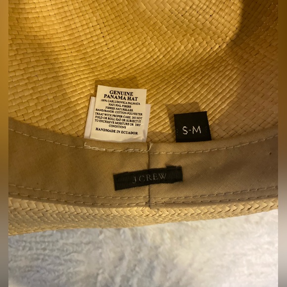 J Crew Panama Straw Hat, Size S/M Like New - Picture 5 of 6